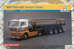 IT3863  MAN TGA truck with Dumper Trailer